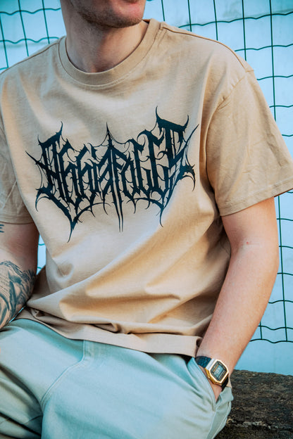 Oversize Beige Logo T-shirt
