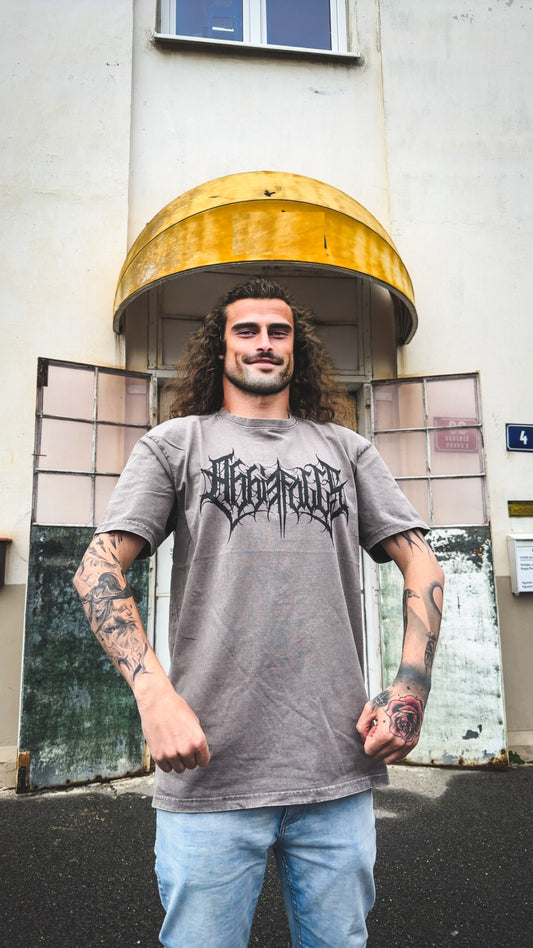 Oversize Acid Wash Logo T-shirt